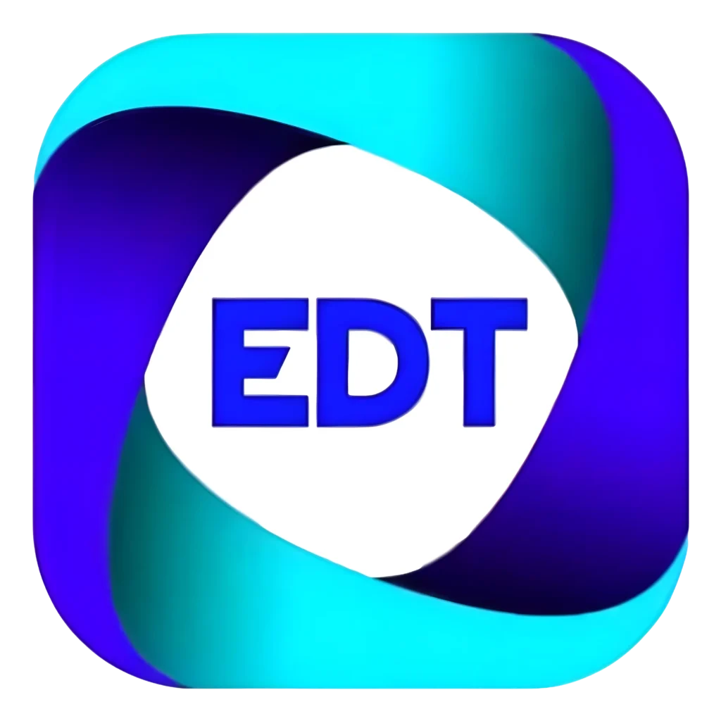 Excel design technologies logo, EDT logo