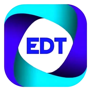 Excel design technologies logo, EDT logo
